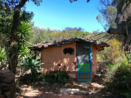 Shower and compost toilet