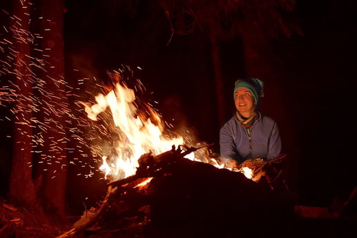 View on the campfire