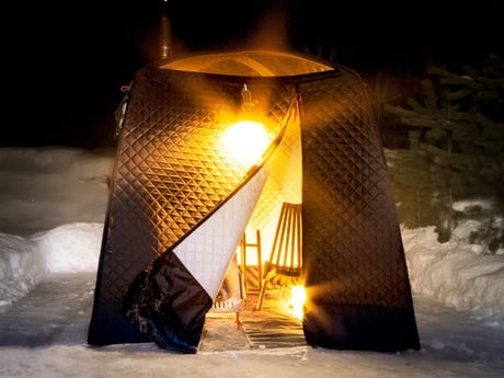 A wilderness sauna as icing on the cake