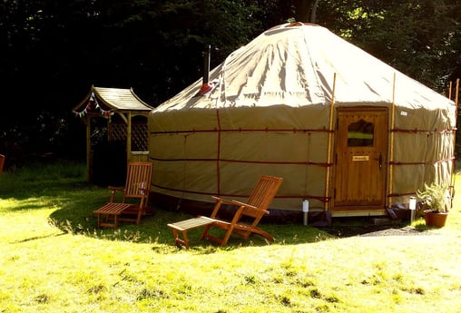 View on the Swallow Tail Yurt