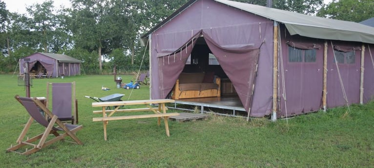 Good sized glamping tents