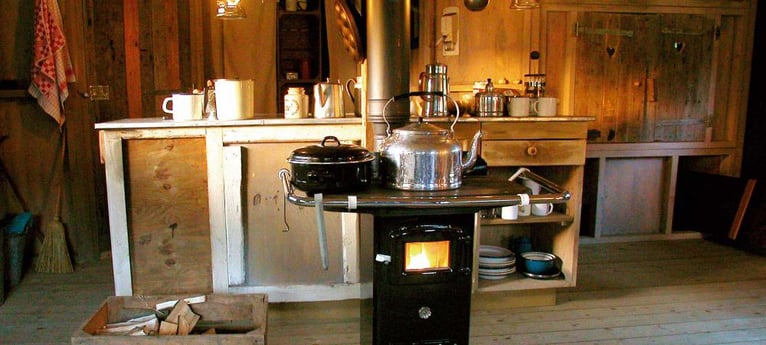The lovely wood fire stove