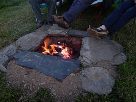 Open pit fire