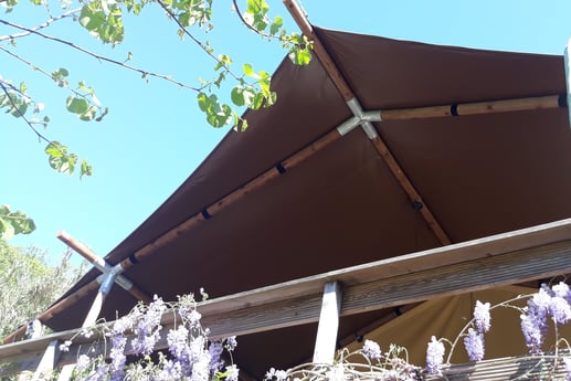 Rêvez sous ce toit en forme de cerf-volant surplombant le jardin japonais.