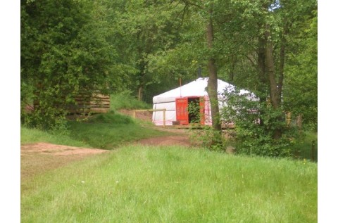Yurt from afar