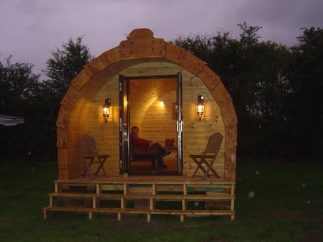 View on Colemere Glamping Pod
