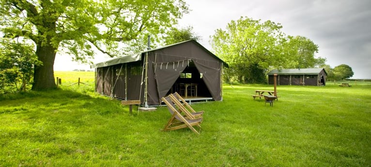 Tranquil setting of our tents