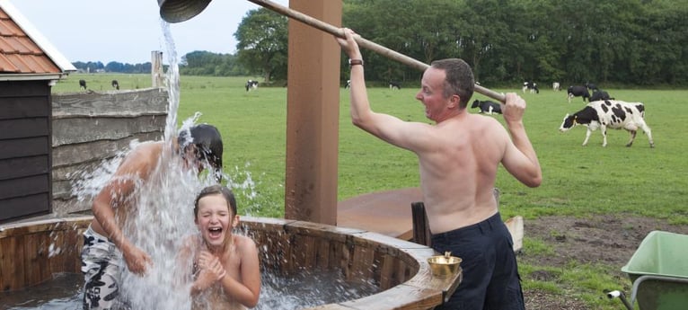 Jump in the hot tub