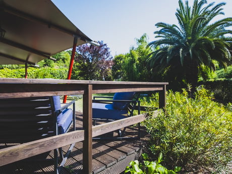 Enjoy our lodge terrace—perfect for relaxing, stargazing, and making memories under the open sky