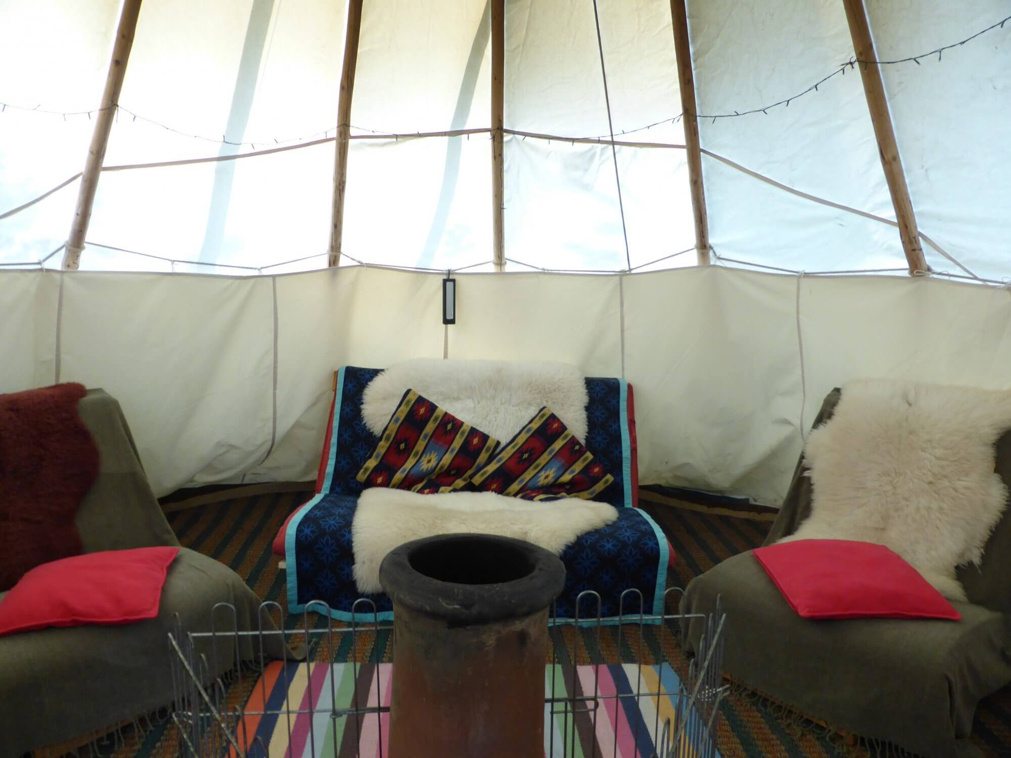 The dream of every kid: live in a wigwam for a few days!